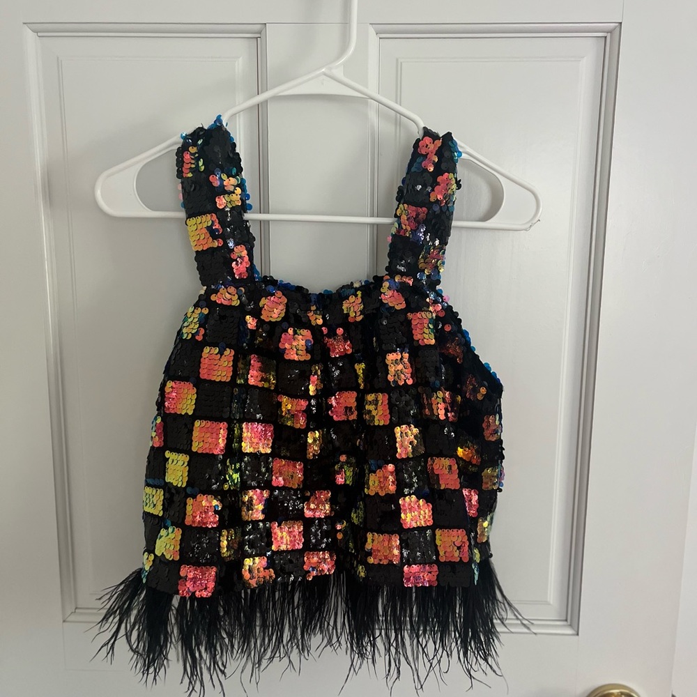 Queen of Sparkles Sequin Tank. Size XS.